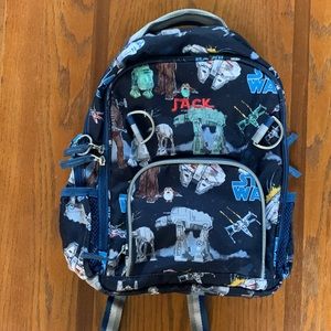 Pottery Barn child backpack, Star Wars theme. Personalized name “Jack” as shown.
